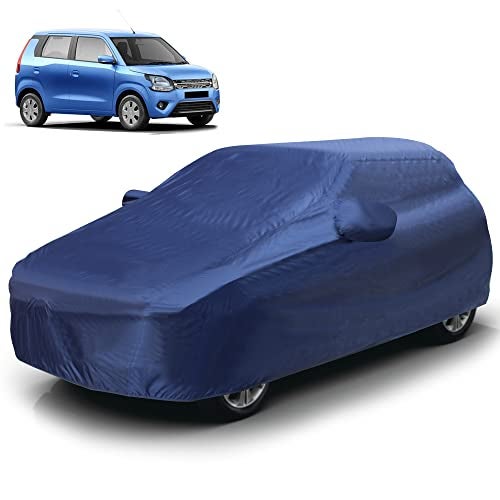 AutoGuys Car Cover Waterproof TF-I for Maruti WagonR [Year 2019 Onwards] - WagonR Car Cover Dust & UV Protection Car Body Cover with Mirror Pocket Soft Cotton Lining - Image 1