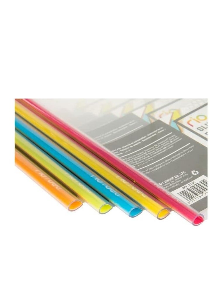 Deli 5-Piece Report File With Yellow Sliding Bar - Image 2