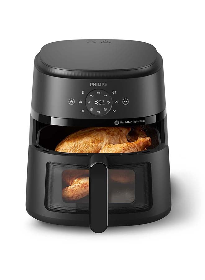 Philips Airfryer XL - See-through Cooking Window, 13 Cooking Methods, 9 Preset Functions, Touchscreen, Rapid Air Technology 6.2 L 1700 W NA230/09 Black - Image 3