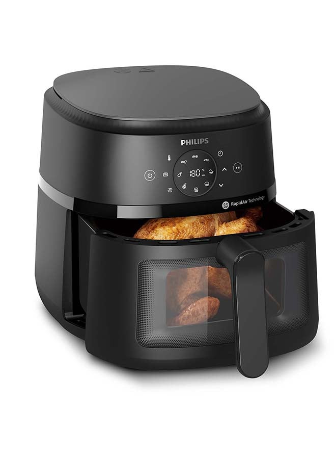 Philips Airfryer XL - See-through Cooking Window, 13 Cooking Methods, 9 Preset Functions, Touchscreen, Rapid Air Technology 6.2 L 1700 W NA230/09 Black - Image 4