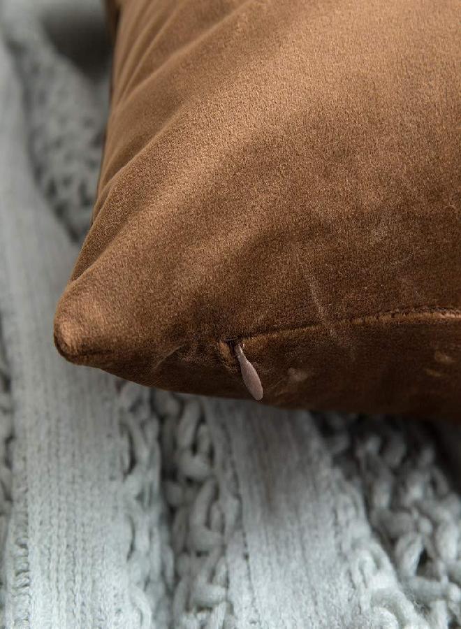 MIULEE Pack of 2, Polyester Soft Solid Decorative Square Throw Pillow Covers Set Cushion Case for Sofa Bedroom Car 18 x 18 Inch 45 x 45 Cm - Image 3