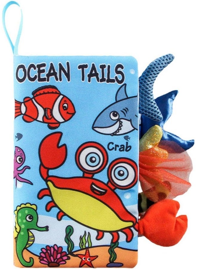 BeFunky Infant Polyester Baby Fabric Book - Months 0-12, Soft 3D Sensory Book with Crinkle Pages, Montessori Learning Toy for Boys & Girls (Ocean), Multicolor - Image 1