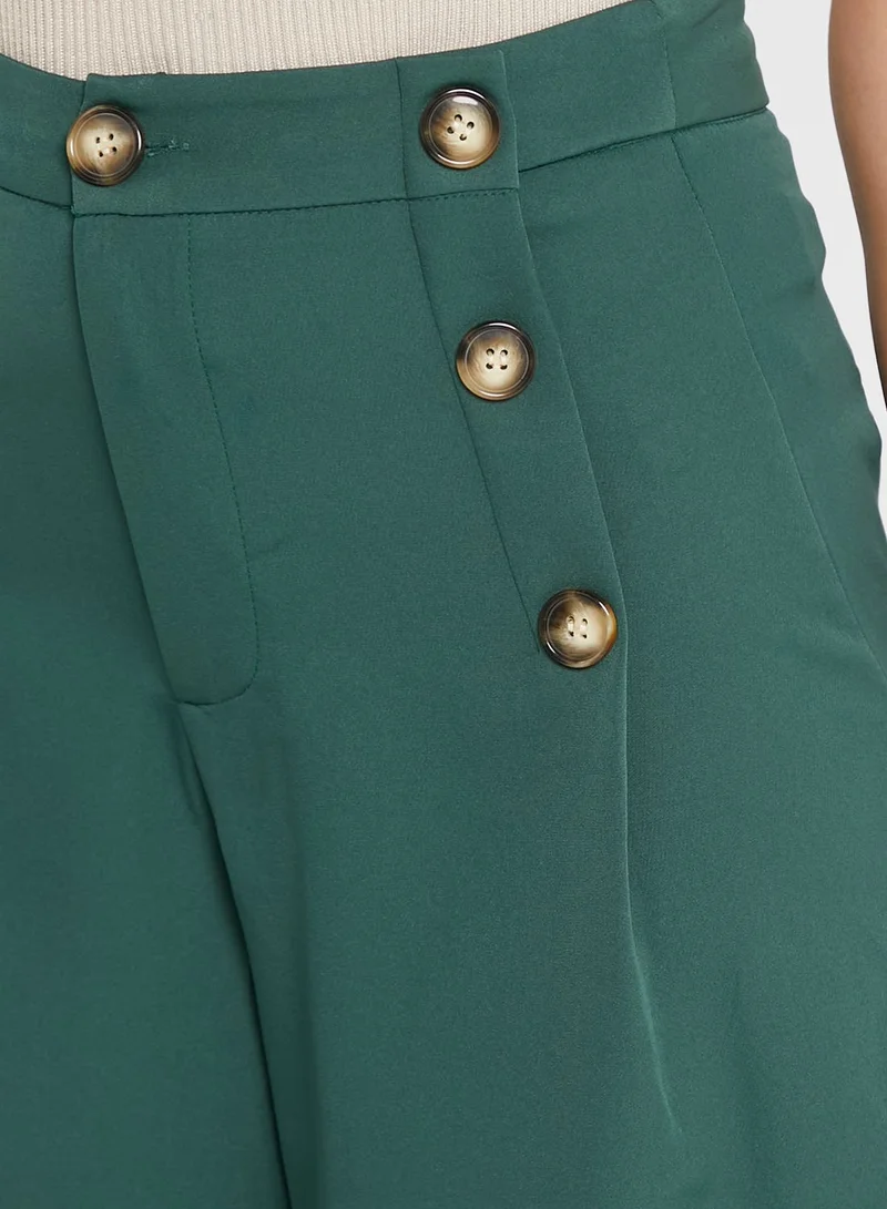 ELLA Buttoned Flared Palazzo