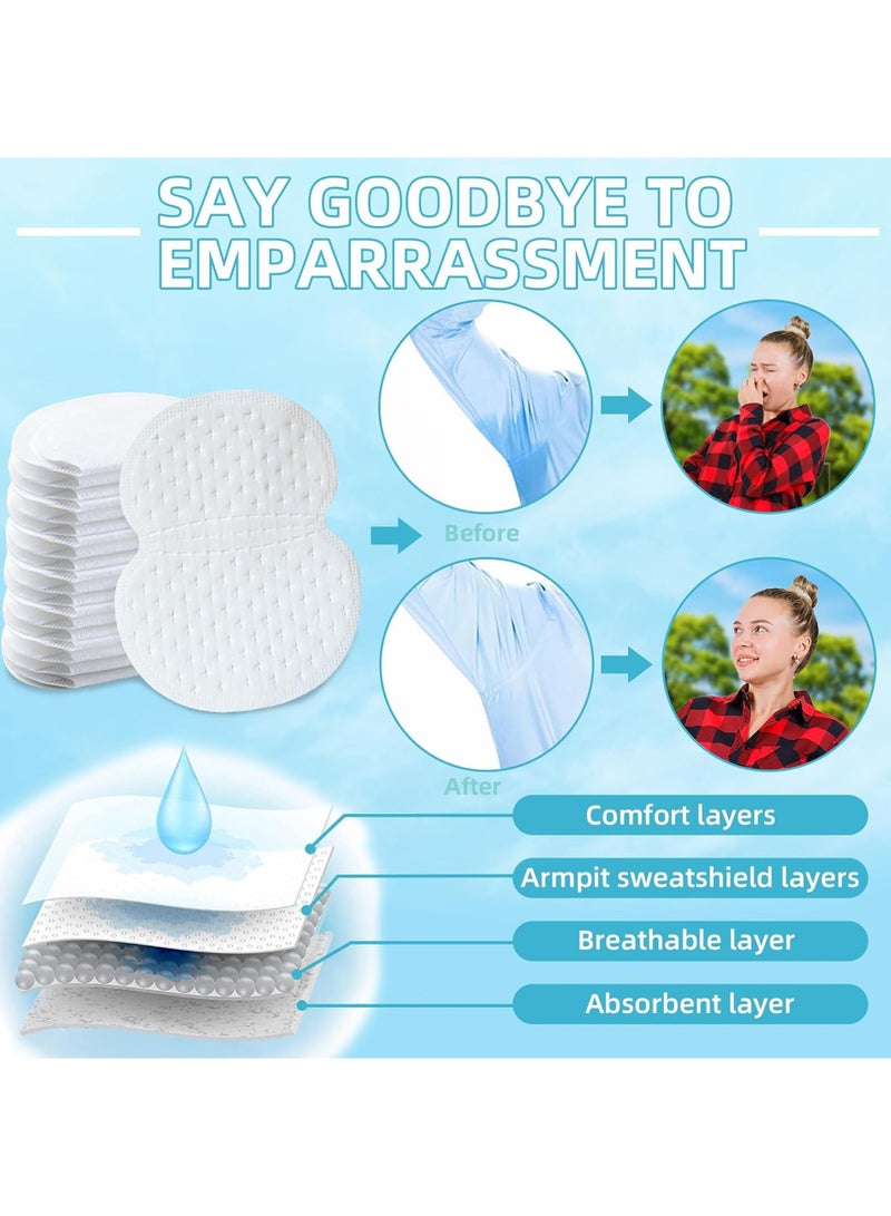 Risen 20Pcs Sweat Pads, Sweat Armpit Protection, Sweat Pads for Collar Protectors Shirts, Unflavored Invisible Liner Patches Against Sweat Stain (Disposable Armpit Anti-Sweat Pads 10Pcs, Collar Sweat-absorbing Stickers 10Pcs) - Image 5