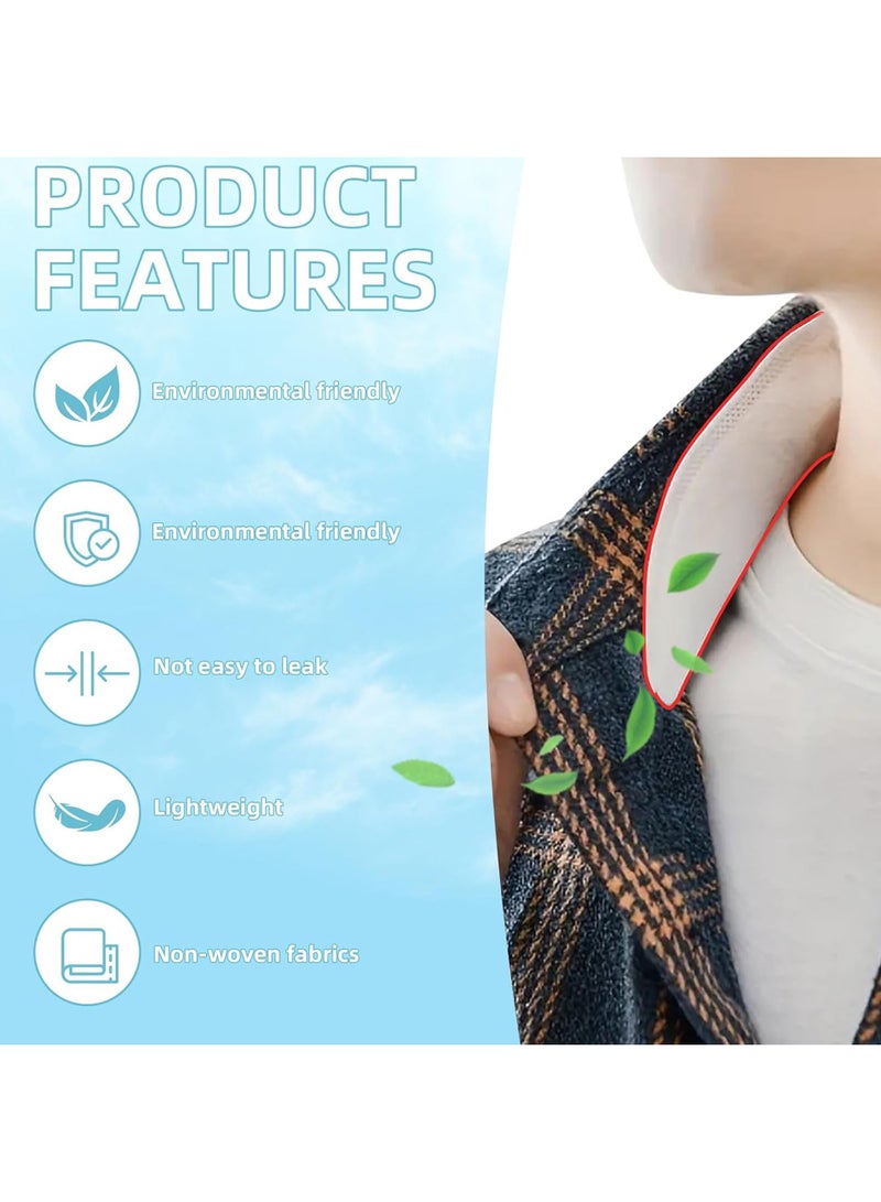 Risen 20Pcs Sweat Pads, Sweat Armpit Protection, Sweat Pads for Collar Protectors Shirts, Unflavored Invisible Liner Patches Against Sweat Stain (Disposable Armpit Anti-Sweat Pads 10Pcs, Collar Sweat-absorbing Stickers 10Pcs) - Image 2
