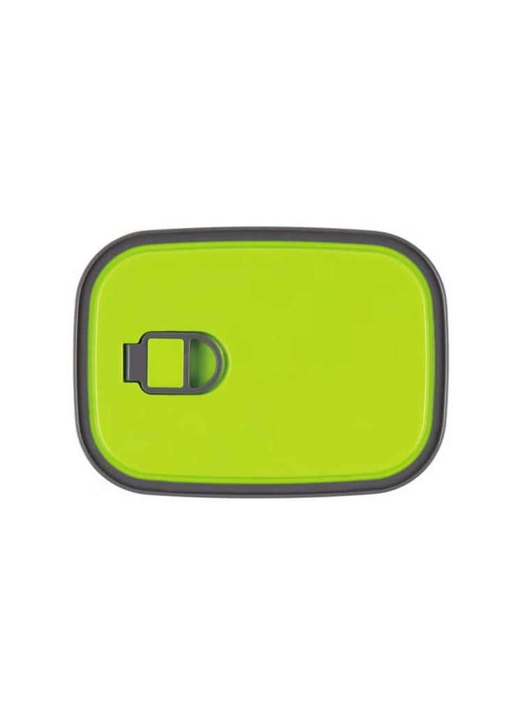 AKDC Rectangular Food Container 350ml, Stainless Steel, Green - Image 1