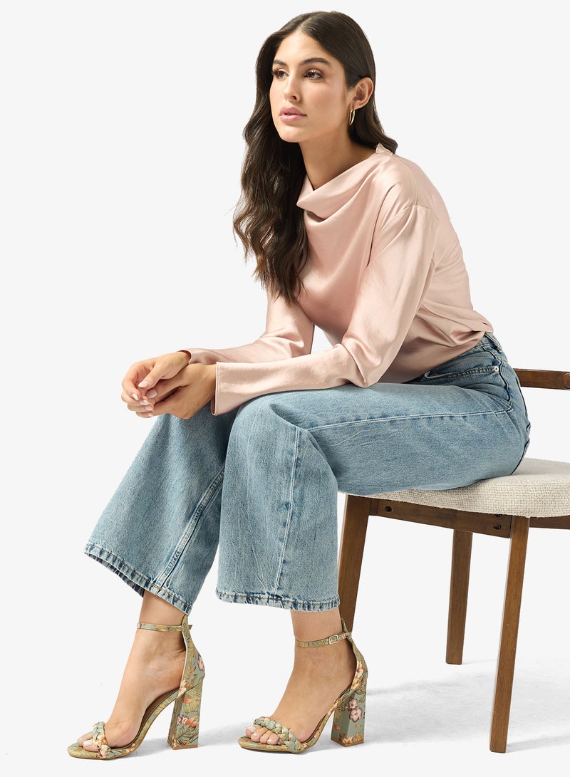 جلاموروس صنادل بكعب متوسط وحزام للكاحل - Image 5