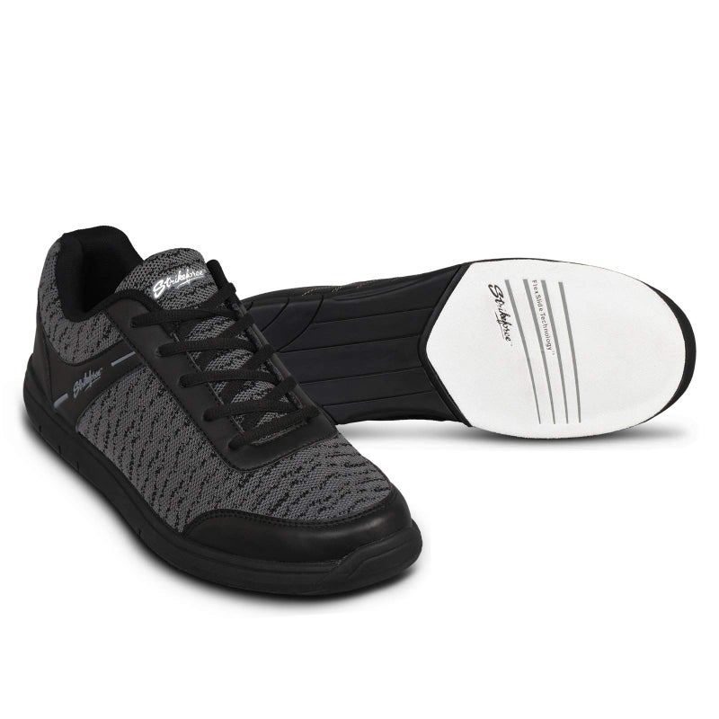KR Strikeforce Mens Flyer Mesh Bowling Shoes BlackSteel US Footwear Size System Adult Men Numeric Medium 85