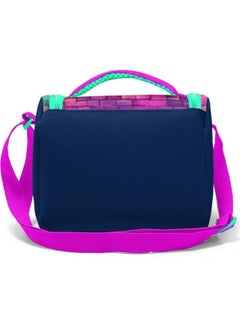 CORAL HIGH Pink Navy Blue Graffiti Written Thermo Lunchbox 11769  - Image 4