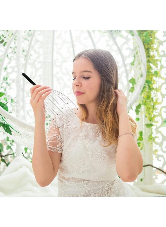 Head Massager Scalp Massager 20 Fingers Head Scratcher for Scalp Body Relaxing (Red and Blue) - Image 5