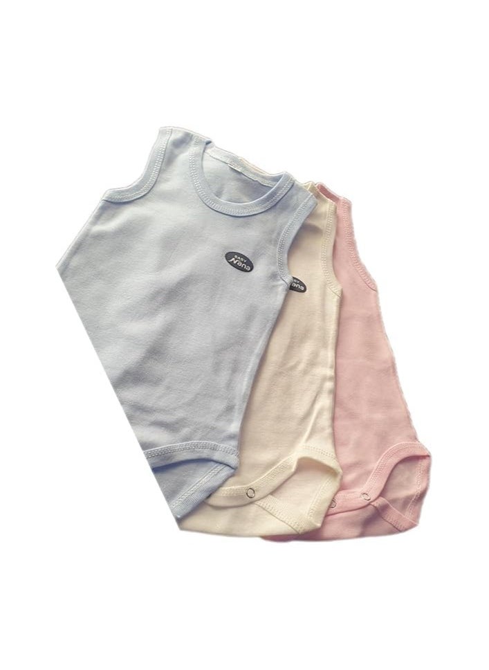Generic - Three-piece baby romper with a comfortable and high-quality design for perfect comfort and style. - Image 1
