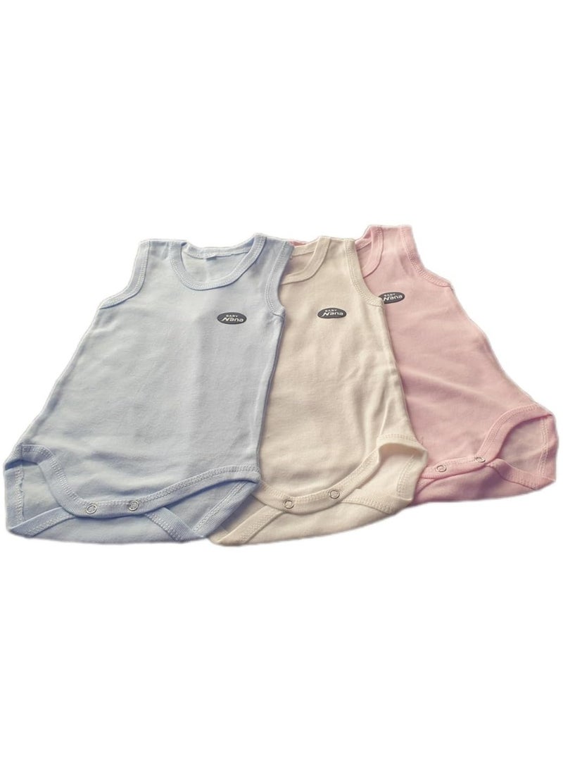 Generic - Three-piece baby romper with a comfortable and high-quality design for perfect comfort and style. - Image 1