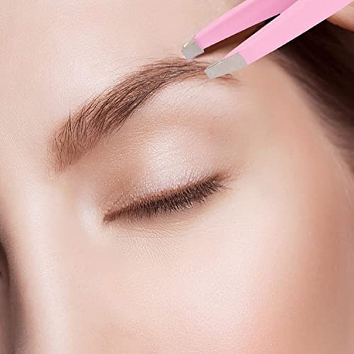 Greta Baby Pink Colour Tweezer Plucker Precision Tweezers For Eyebrows, Ingrown Hair, Plucking Daily Beauty Tool Set Of 1 Pcs Baby Pink With Travel Case - Image 2