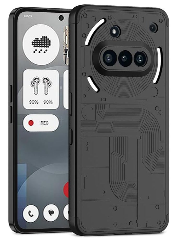 For Nothing Phone 3a Case, 360 Degree Full Body Hard Plastic Material Protective Back Cover, Detachable Split Slim Fit Shockproof Casing, Anti-Scratch Bumper Mobile Phone Case - Image 1