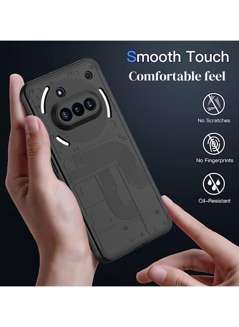 For Nothing Phone 3a Case, 360 Degree Full Body Hard Plastic Material Protective Back Cover, Detachable Split Slim Fit Shockproof Casing, Anti-Scratch Bumper Mobile Phone Case - Image 2