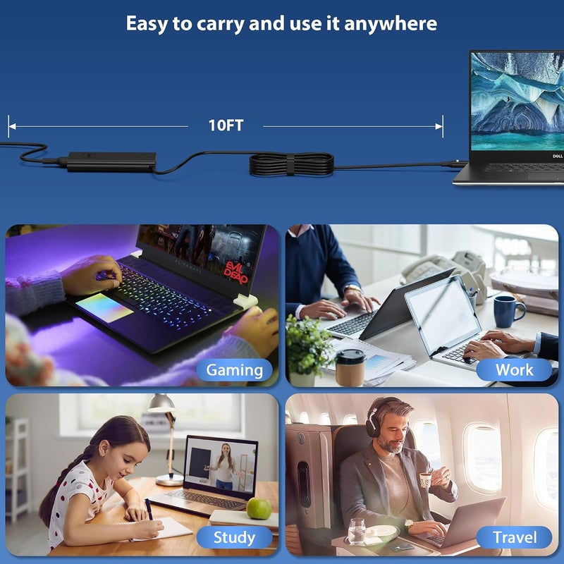ديل شاحن لابتوب متجدد - محول Type-C 130W - Image 3