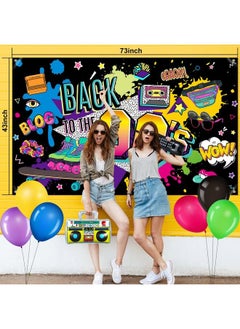 90 Party Decorations Back To The 80S 90S Banner Hip Hop Backdrop With Inflatable Radio Boombox Inflatable Mobile Phone Balloons For 80S 90S Party Themed Photo Booth Background Party Supplies - pzsku/Z3EA758BDBAAE475C602FZ/45/_/1688624459/ff9ce410-902d-4fe7-9364-8b9721324f9b