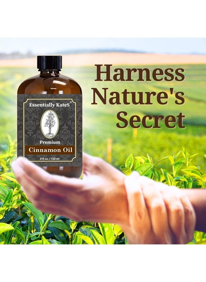 Essentially KateS Premium Cinnamon Oil 4 Fl Oz with Huge Dropper and Sprayer - 100% Pure, Natural & Therapeutic - Cleaning, DIY Soap, Diffuser, Aromatherapy, Garden and Kitchen - Indoor and Outdoor - Image 5