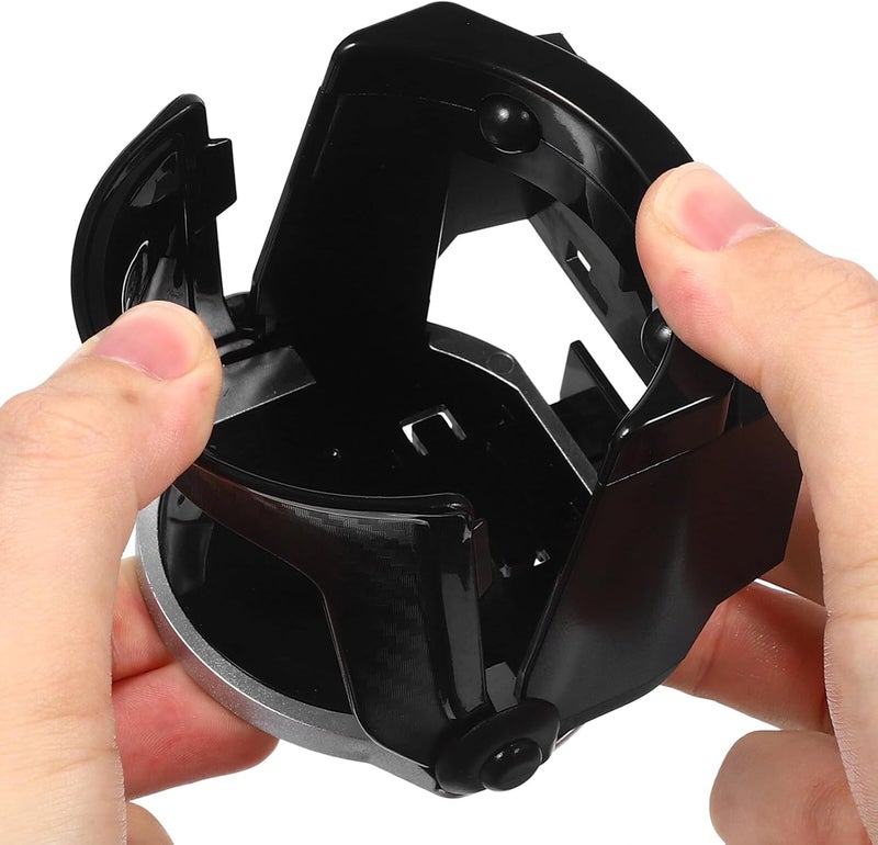 Car Cup Holder with Cell Phone Holder and Vertical Air Vent Mount Carbon Fiber Organizer for Automotive Interior Accessories - Image 4