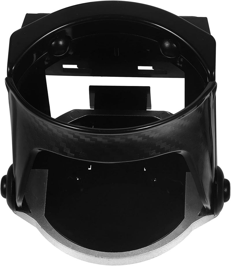 Car Cup Holder with Cell Phone Holder and Vertical Air Vent Mount Carbon Fiber Organizer for Automotive Interior Accessories - Image 1