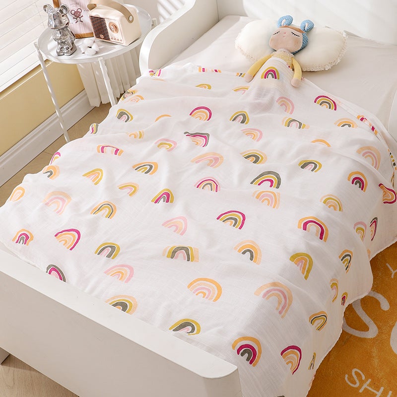 Musilin Swaddle Baby Swaddle Towel Bamboo Cotton Gauze Blanket Blanket Newborn Bath Towel Baby Nursing Towel - Image 5