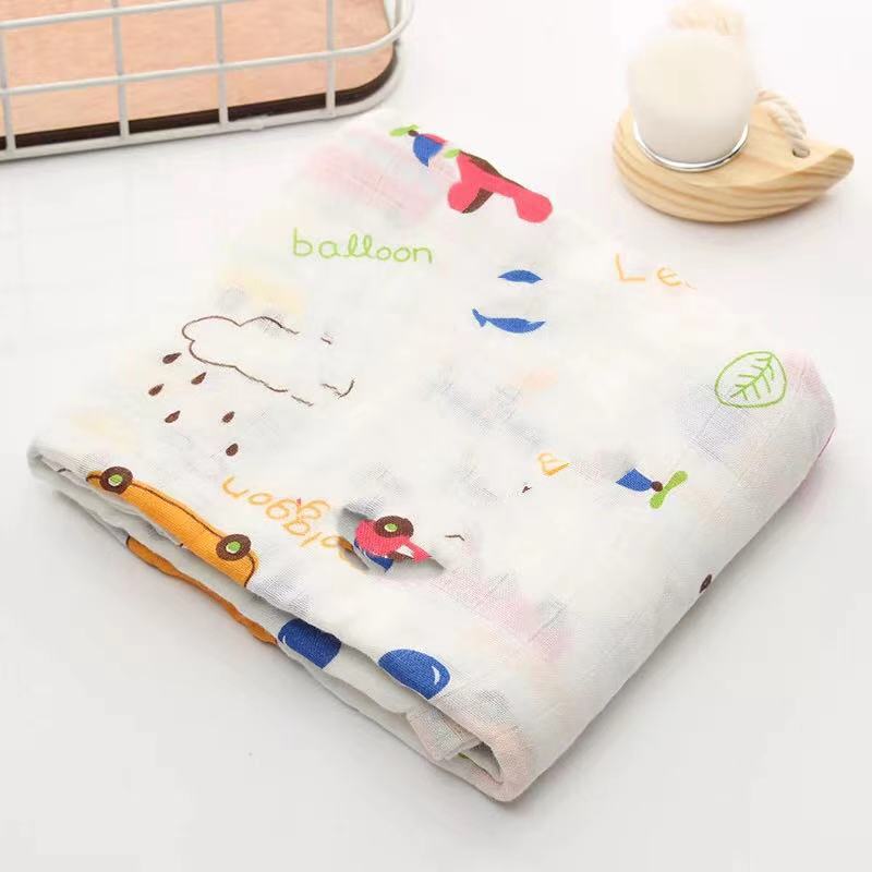 Musilin Swaddle Baby Swaddle Towel Bamboo Cotton Gauze Blanket Blanket Newborn Bath Towel Baby Nursing Towel - Image 1