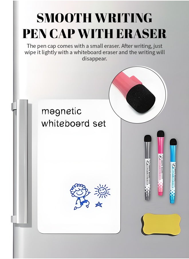 Generic - 2Pcs Refrigerator Magnets Whiteboard Planner 8.3" × 11.7"，Writing Dry Erase Board，With Pen And Whiteboard Eraser，Reusable Refrigerator Refrigerator Planning Board， For Kids Office Home - Image 1