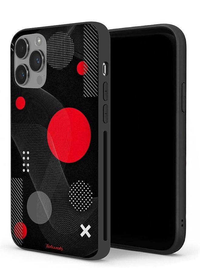 Tolwak Apple iPhone 14 Pro Protective Case Round And Cross Shape Pattern - Image 1