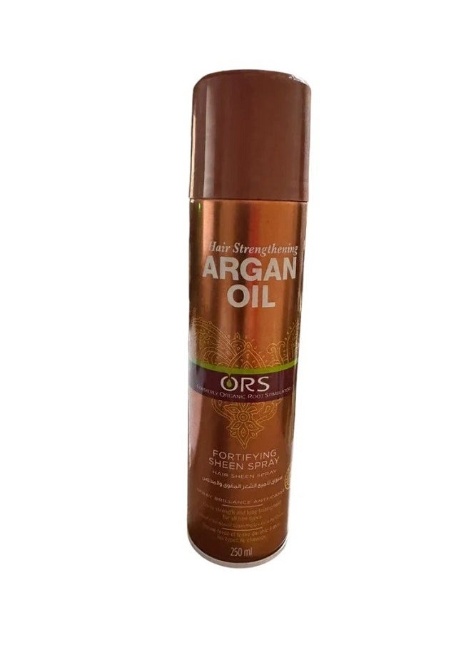 ORS - Argan Oil Fortifying & Hair Strengthening Sheen Spray 250ml - Image 1