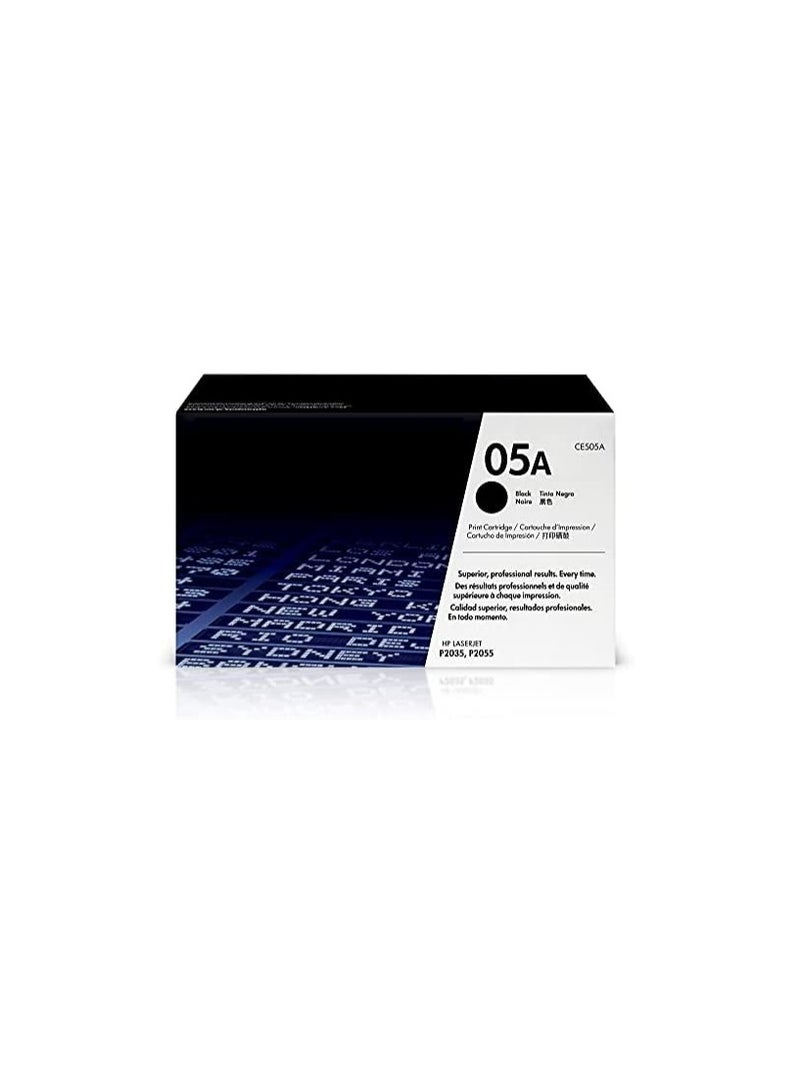 HP LaserJet Pro Toner Cartridge for 05A (CE505A): P2035/P2035n; HP LaserJet P2050 Series: P2055d/P2055n/P2055x