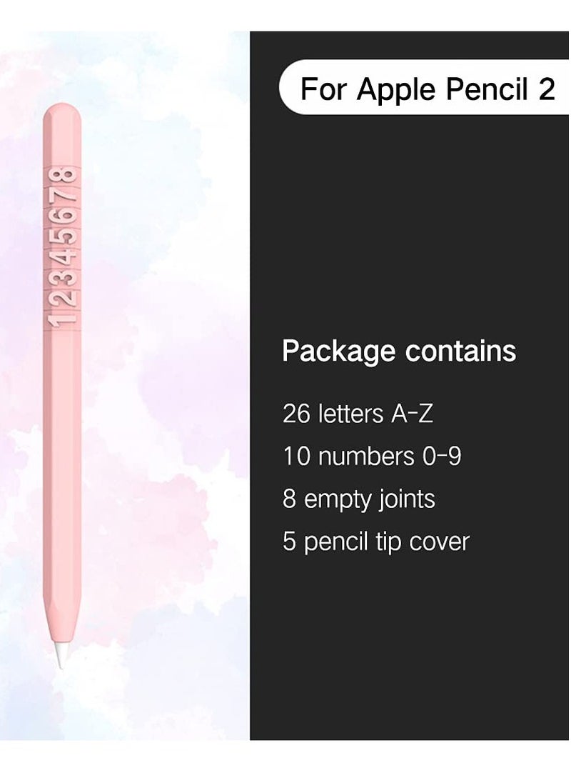 STAUD - DIY Silicone Case for Apple Pencil, 2nd Generation Holder Sleeve Skin Cover Accessories Kit for iPad Pro 11 12.9 inches,  Soft Grip Pouch Cap Holder, and 5 Protective Nib Covers (Pink) - Image 1