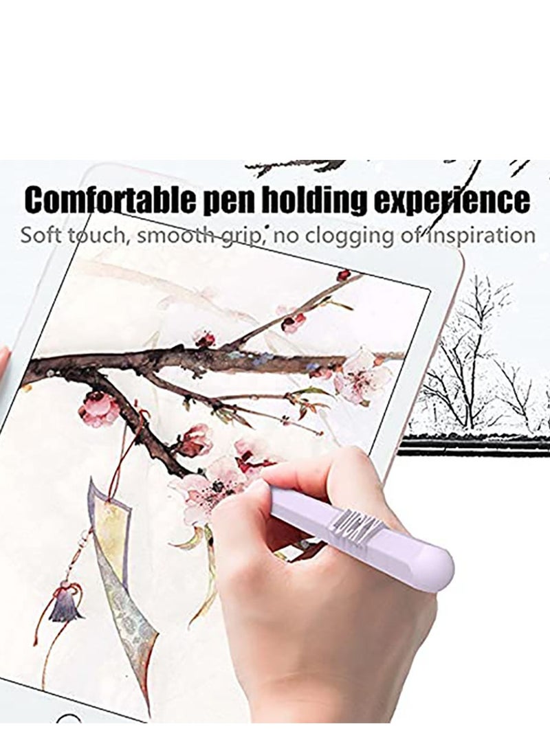 STAUD - DIY Silicone Case for Apple Pencil, 2nd Generation Holder Sleeve Skin Cover Accessories Kit for iPad Pro 11 12.9 inches,  Soft Grip Pouch Cap Holder, and 5 Protective Nib Covers (Pink) - Image 1
