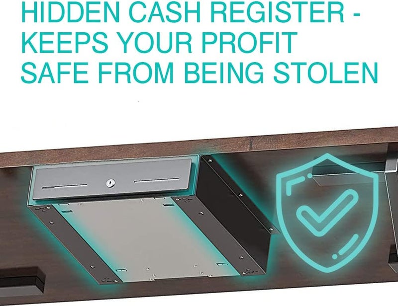 Skywin TidyFriend Cash Register Stand Brackets, 18 in Cash Drawer Under Counter Mount Brackets, Heavy Duty Steel Mounting Brackets for Square Cash Drawer, Brackets for Cash Drawer Under Counter - Image 4