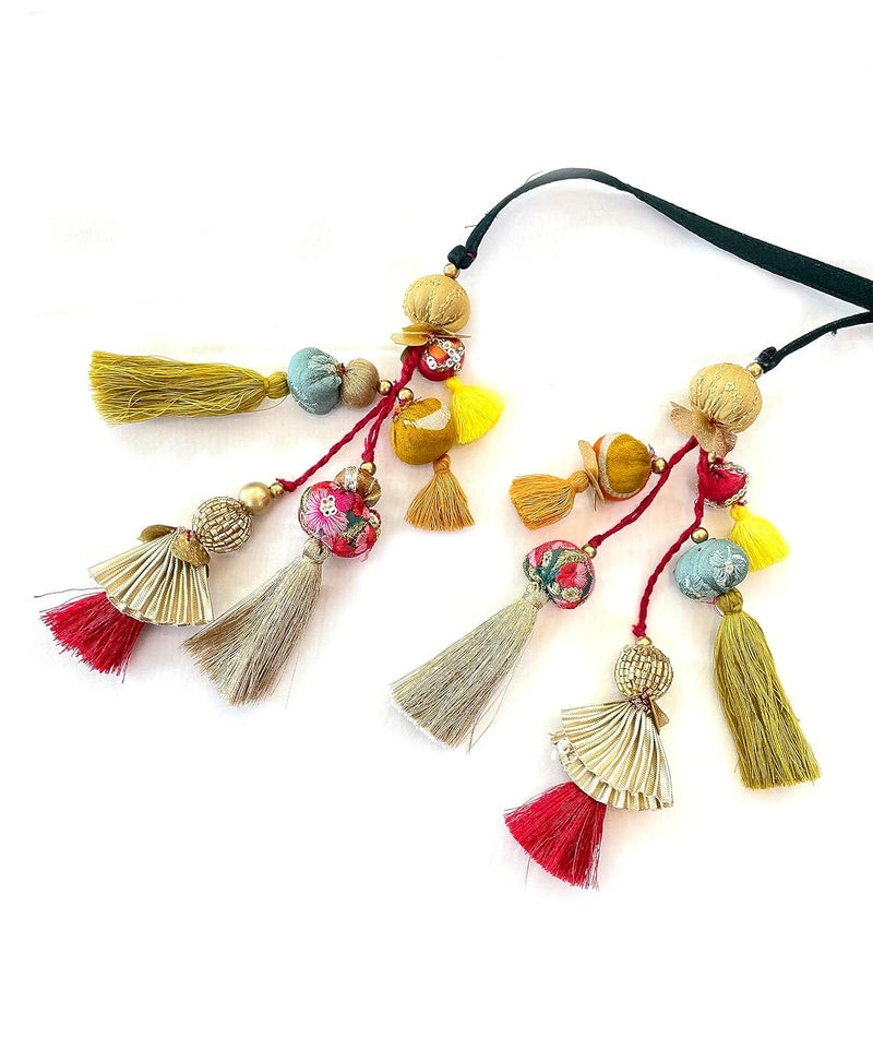Aesthetics Label Pair of Handmade latkans for blouses and dresses - Image 1