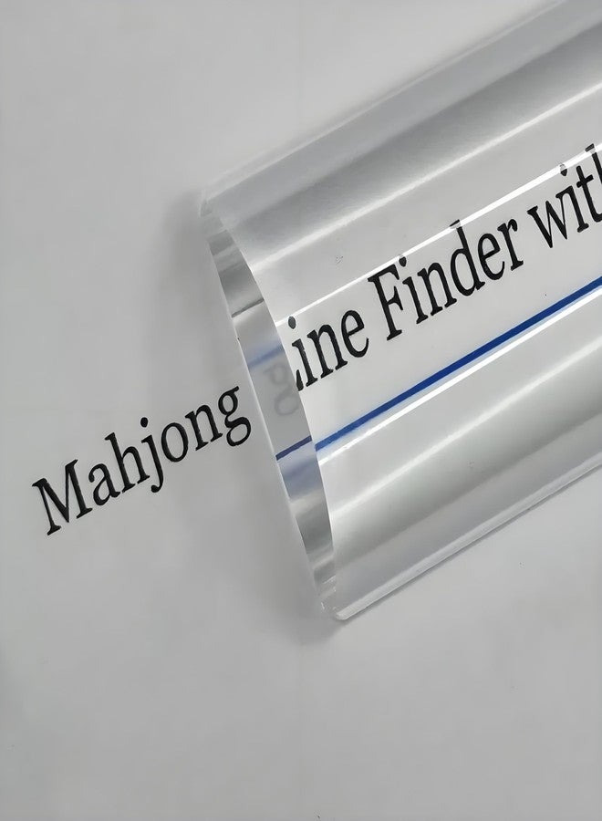Viyohoh 4 Pack Mahjong Line Magnifying Finder for NMJL Card with Guiding Line, Mahjong Players Essential Accessories (Blue) - Image 3