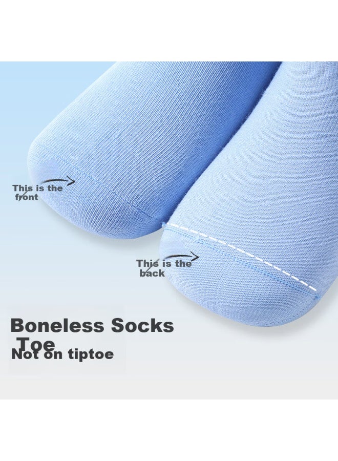 Long time companion Longevity Companion Children's Socks Boys Autumn And Winter Medium Thick 7a Antibacterial Cotton Socks Medium And Large Children's Striped Sports Socks Teenage Mid-tube Socks - Image 2