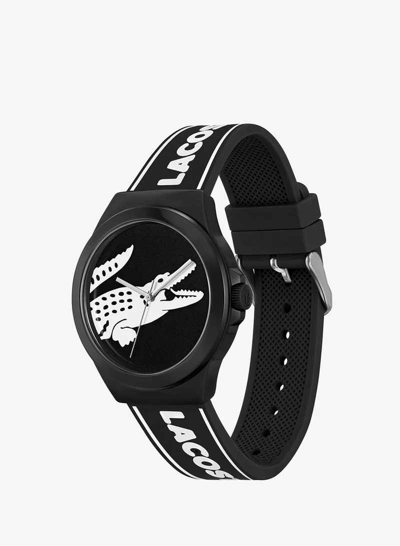 Lacoste  Neocroc Collection Analog Quartz Watch For Men With Black Silicone Bracelet - 2011185 for Men | Best Price UAE