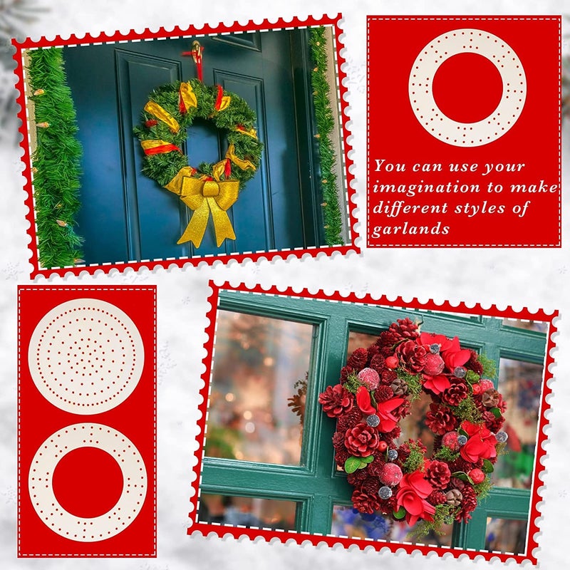 Haoser Pack of 4 pcs Wooden Floral Craft Rings, Wooden Floral Wreath Rings for Making Wedding Wreath Décor and Wall Hanging Craft Wreath Frames for Crafts, (Inner 6.5 x Outer 8.5IN) - Image 4