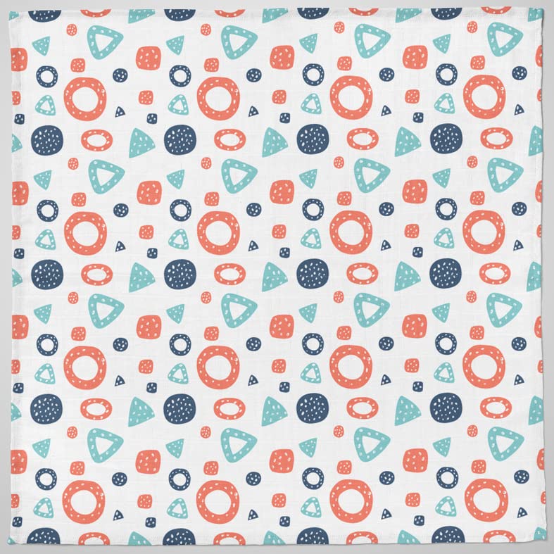 1ST STEP 100% 2 Ply Printed Muslin Blanket (90 * 90 Cm) (Shapes 2) - Image 3