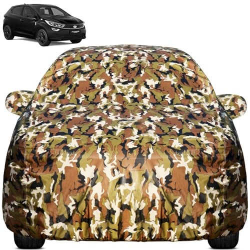 Pivalo Car Body Cover for Tata Altroz All Model & Years (2020-2026) 100% Waterproof with Mirror Pockets, Triple Stitched Dustproof Heat Resistant UV Protection (Military/Jungle/Camouflage) - Image 1