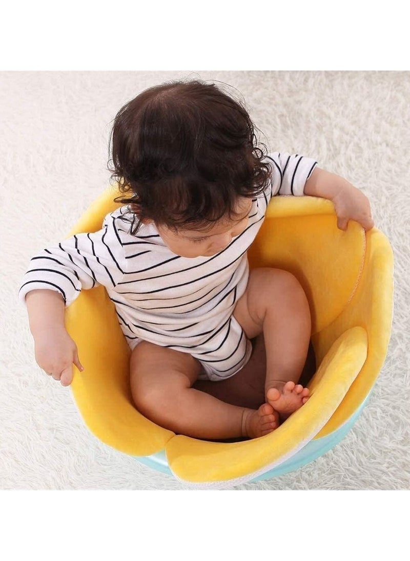 Gonice - Baby Bath Flower Support, Floating Soft Infant Bath Anti-Slip Pillow Lounger Newborn Pad Tub Cushion (Color : Pink) - Image 1