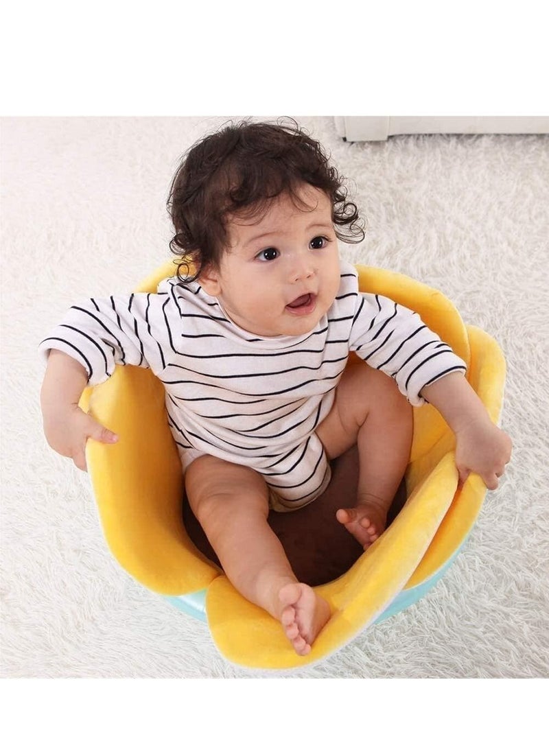 Gonice - Baby Bath Flower Support, Floating Soft Infant Bath Anti-Slip Pillow Lounger Newborn Pad Tub Cushion (Color : Pink) - Image 1
