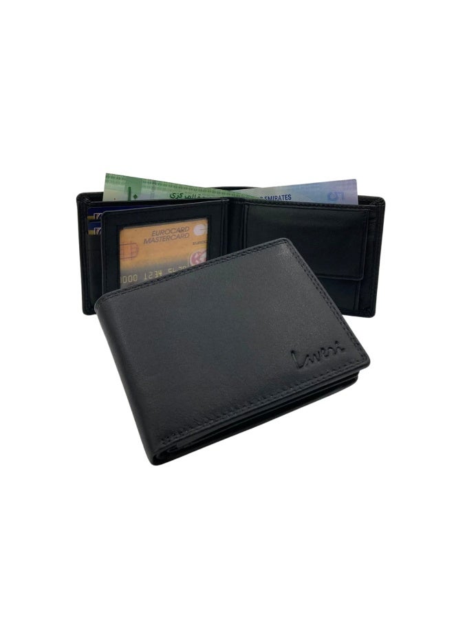 LAVERI LEATHER Antq Smooth Leather Wallet With Inside Leather Lining - Image 3