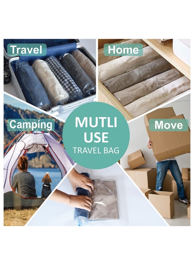 Cozy Essential Compression Bags for Travel - Travel Essentials - 16 Pack Space Saver Bags - No Vacuum Needed - Compression Packing Bags for Cruise Accessories - Image 4