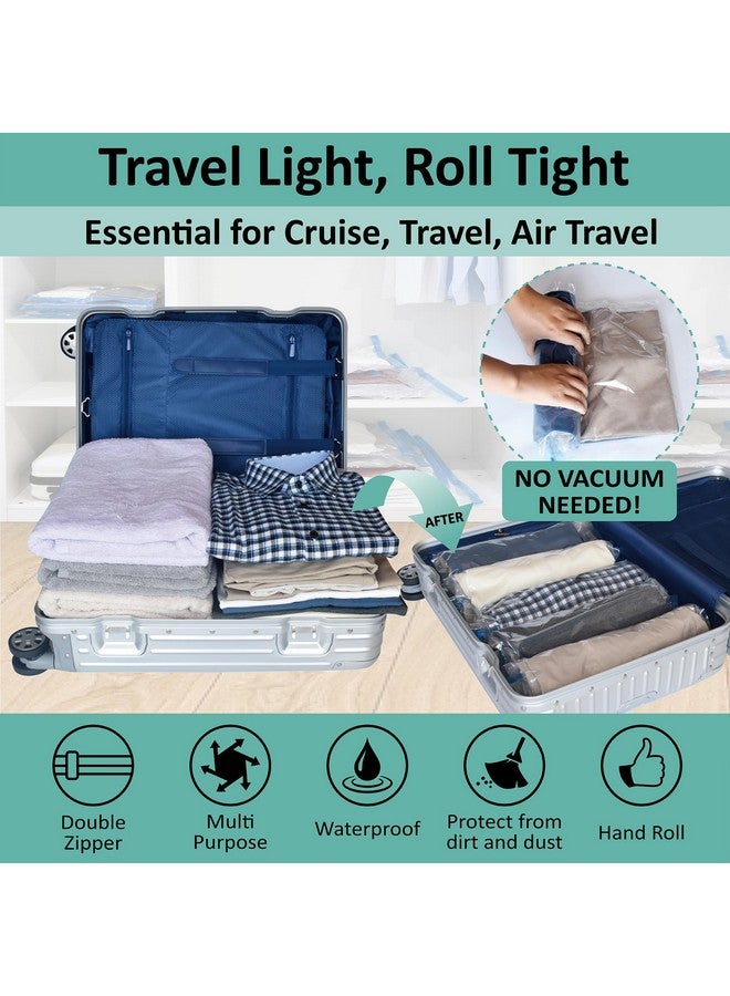 Cozy Essential Compression Bags for Travel - Travel Essentials - 16 Pack Space Saver Bags - No Vacuum Needed - Compression Packing Bags for Cruise Accessories - Image 1