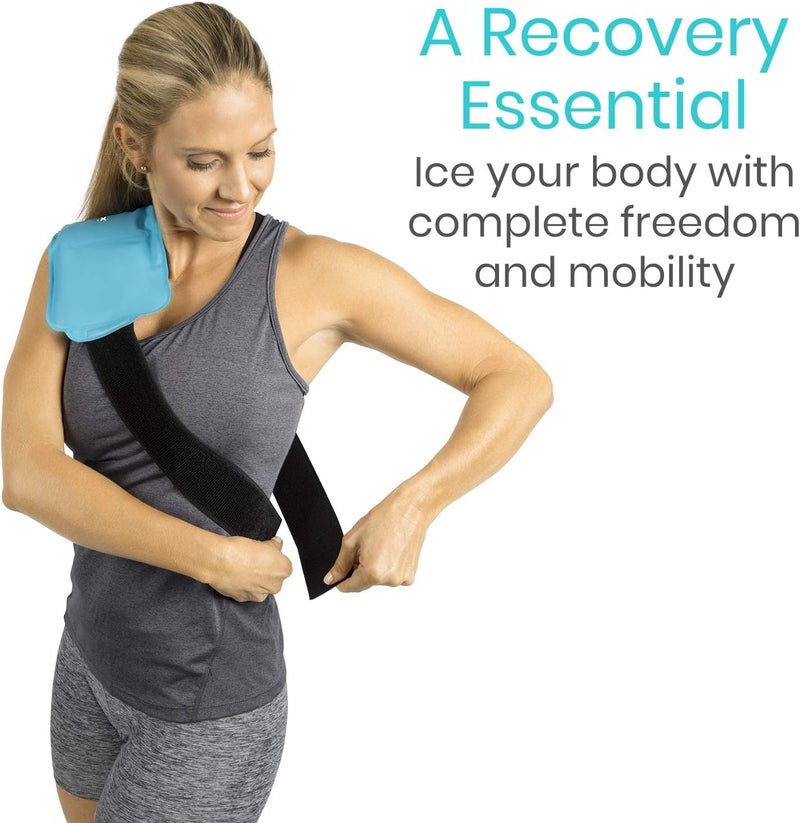 Arctic Flex Reusable Hot  Cold Gel Ice Pack Wrap with Strap  Hot  Cold Therapy Gel Ice Pack Wrap for Injuries Pain Shoulder Knee Back Elbow  Foot  Flexible Wrap Around Cold Pack  Compress - Image 2