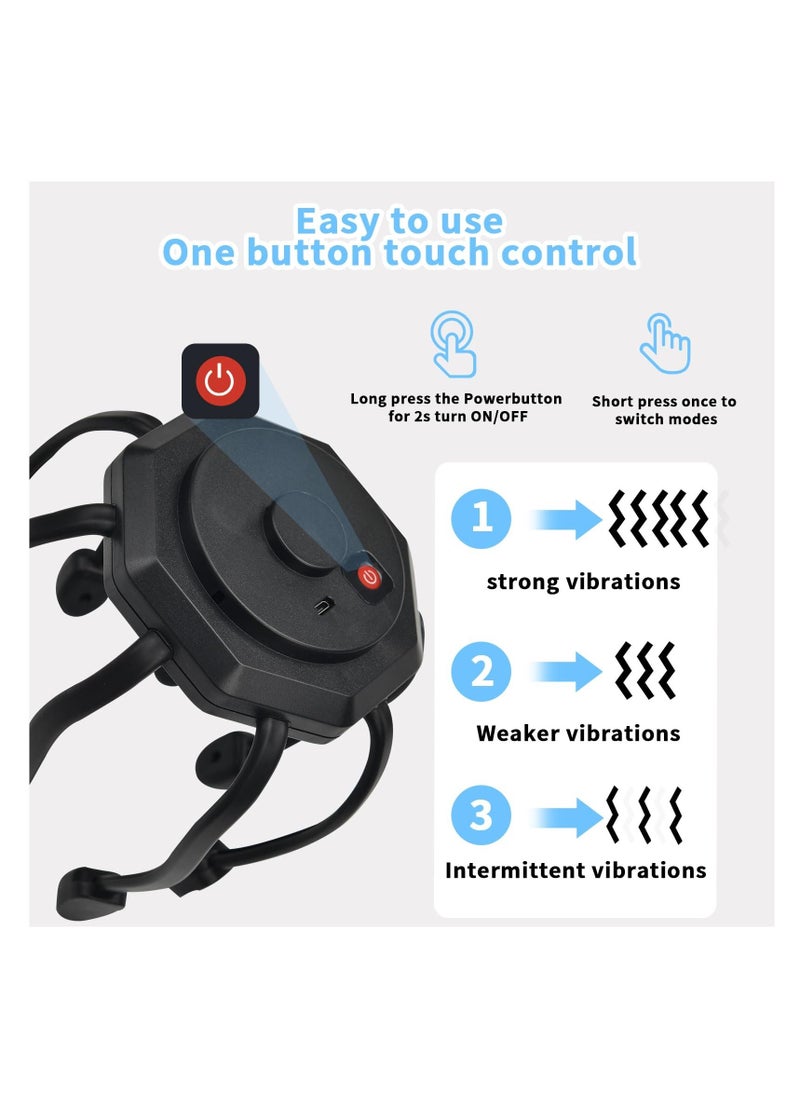 SYOSI SYOSI, Hair Scalp Massager with 8 Vibrating Contacts, Rechargeable Portable Head Massager for Pain and Anxiety Relief, Stress Relax, Tension, Relaxation, Deep Sleep, Multidimensional Relaxation  - Image 3