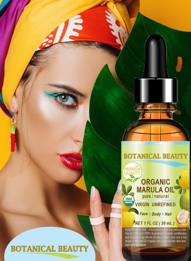 Botanical Beauty Organic MARULA OIL WILD GROWTH 100% Pure Natural Virgin, Unrefined Cold-Pressed Moisturizer for FACE, DRY SKIN, BODY, DAMAGED HAIR, NAILS, Anti-Aging (1 Fl Oz) - Image 5