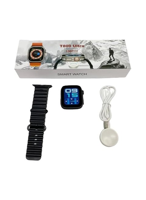 Series 8 T800 Ultra Smart watch with NFC and Wireless Charging For Android and IOS Black