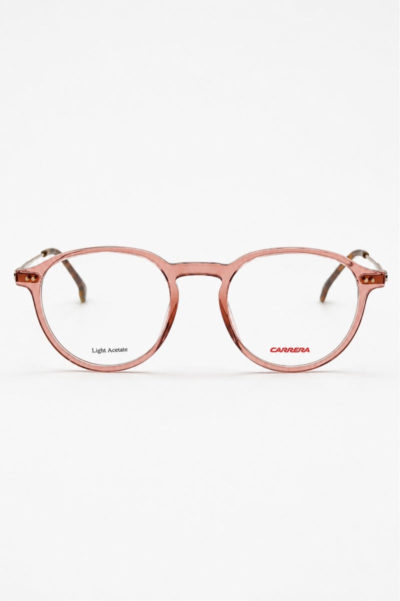 كاريرا نظارات Carrera 1119 HAM 49 المستديرة للجنسين – إطار بصري طبي كامل الحافة من مادة الأسيتات باللون الوردي الشفاف، مقاس 49 مم، تصميم عصري مميز. - Image 5
